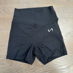 TLF APPAREL BLACK 4 INCH WORKOUT SHORTS